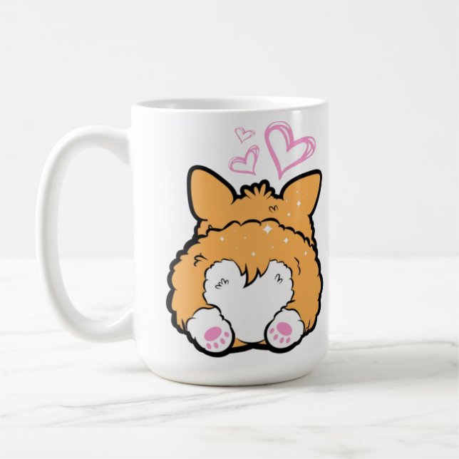 Caneca De Café Bumbum Kawaii Corgi (Esquerda)