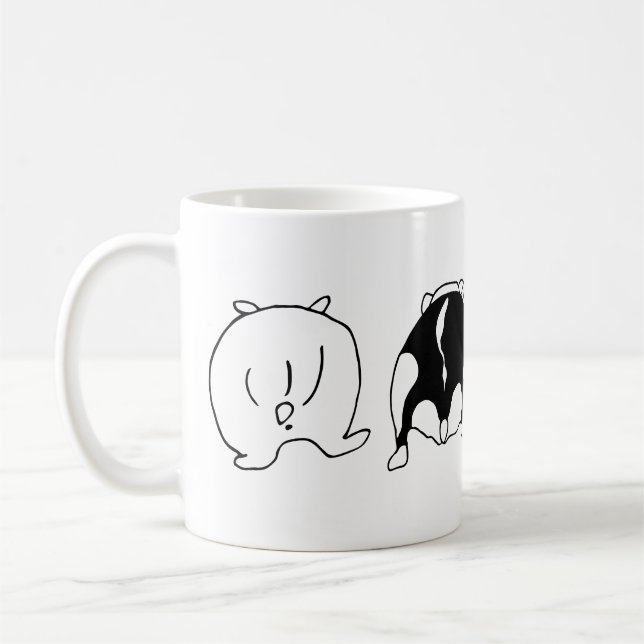 Caneca De Café Bumbuns de hamster (Esquerda)