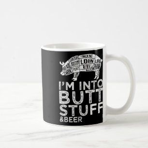 Caneca De Café Bumbuns E Cortes De Porco De Cerveja Churrascos De