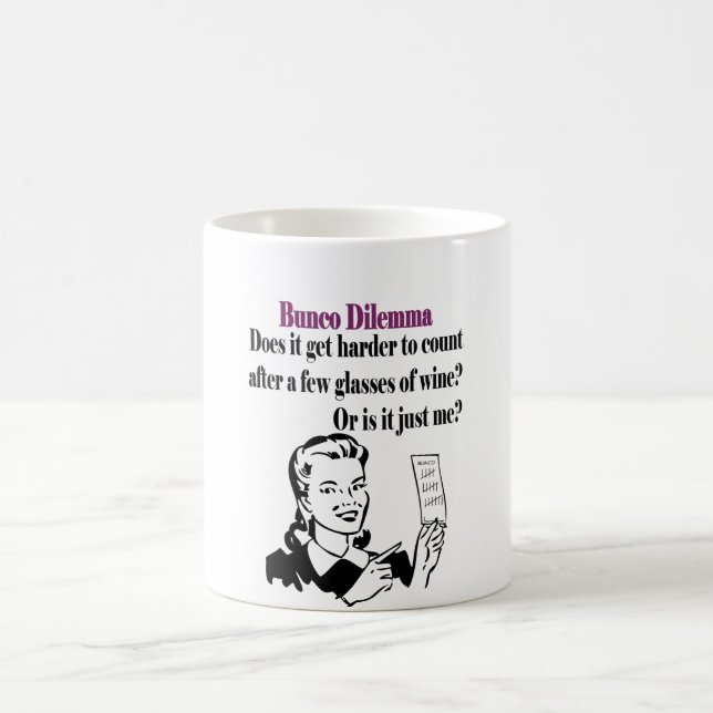 Caneca De Café Bunco - Dilema engraçado (Centro)
