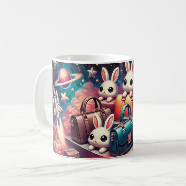 Caneca De Café Bunnies (Frente Esquerda)