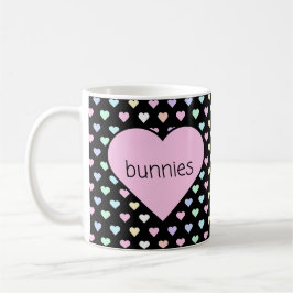 Caneca De Café Bunnies Hearts Mug
