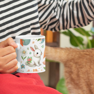 Caneca De Café Bunny Bites & Carrot Delights - Páscoa Mug