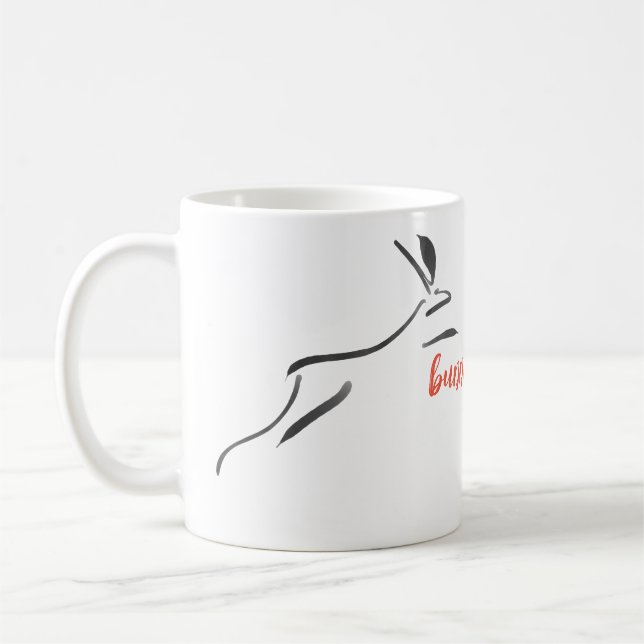 Caneca De Café Bunny Bunny Pintura Original Rabbit Mug (Esquerda)