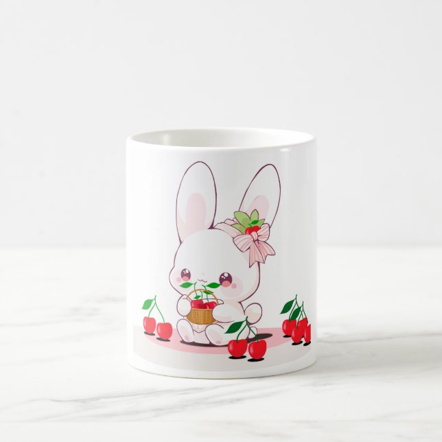 Caneca De Café Bunny & Cherries (Centro)