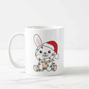 Caneca De Café Bunny Christmas Winter Animal Holiday Bunnies