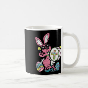 Caneca De Café Bunny Drummer - Páscoa sobre Ovos Caçando Primaver