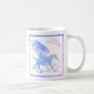 Caneca De Café Bunny e Pegasus Clouds Coffee Mug