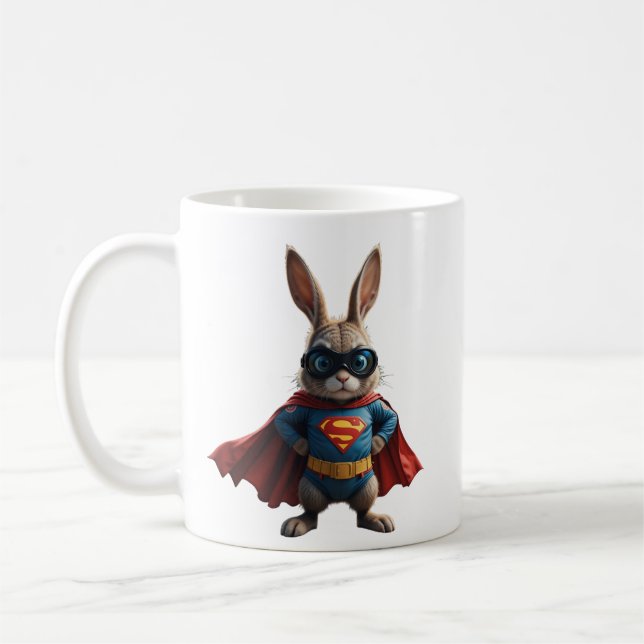 Caneca De Café Bunny Hero: Salvando o Dia (Esquerda)