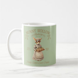 Caneca De Café Bunny Hollow Bakery Vintage Easter Rabbit Baker