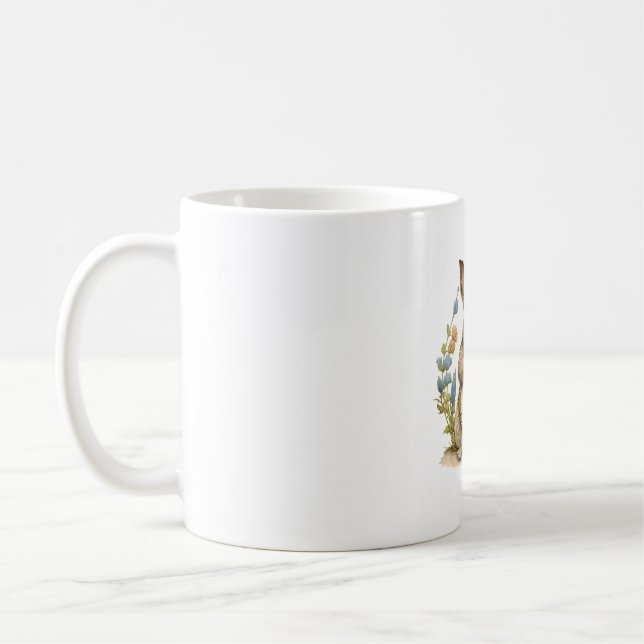 Caneca De Café Bunny Jogando Banjo Guitarra coelho (Esquerda)