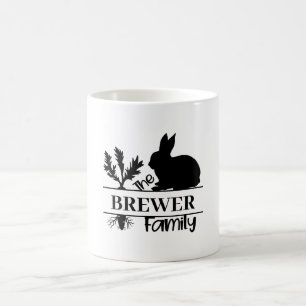Caneca De Café Bunny Monograma Clássico Mug