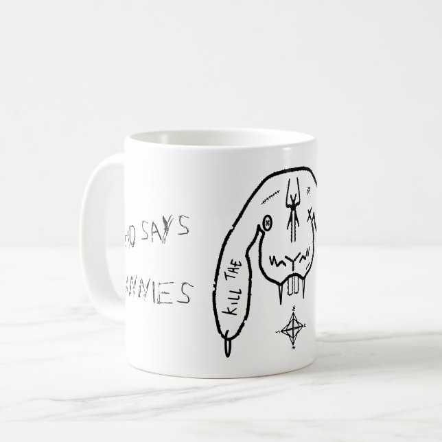 Caneca De Café Bunny of Doom v1 (Frente Esquerda)