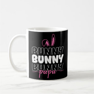 Caneca De Café Bunny Papa, Páscoa da família.