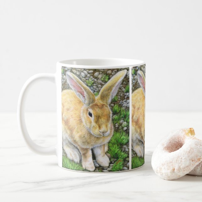 Caneca De Café Bunny Pastel (Com Donut)