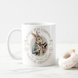 Caneca De Café Bunny Puff Company Vintage Rabbit Gentleman