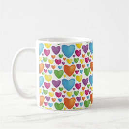 Caneca De Café Bunte Herzen