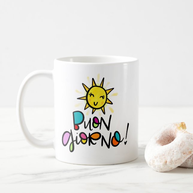 Caneca De Café Buon Giorno (Com Donut)