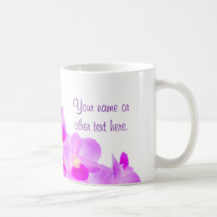 Caneca De Café Buquê cor-de-rosa da orquídea