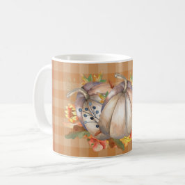 Caneca De Café Buquê de Abóbora de outono