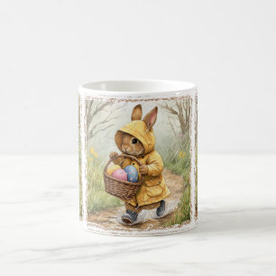 Caneca De Café Buquê de coelho da Páscoa: Pastel tesouros excelen