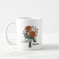 Buquê de Flor do Crânio Personalizado