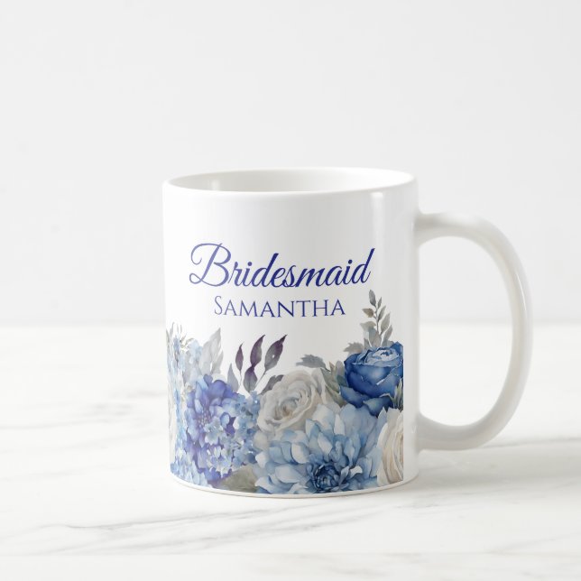 Caneca De Café Buquê de Flor Roxo-Ponta - Dons de ponte- (Direita)