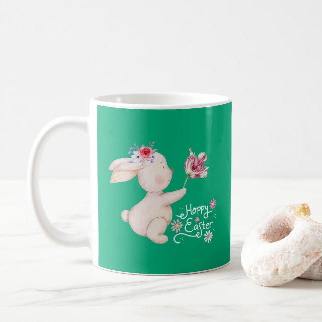 Caneca De Café Buquê de Flores (Com Donut)