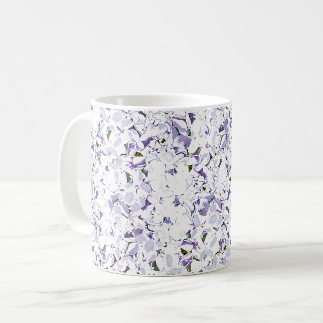 Caneca De Café Buquê de flores de aquarelas de híbridos. (Frente Esquerda)