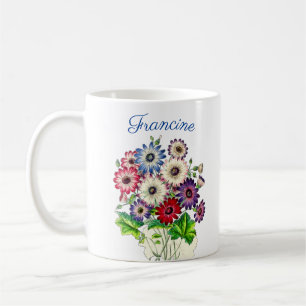CANECA DE CAFÉ BUQUÊ DE FLORES PERSONALIZADAS