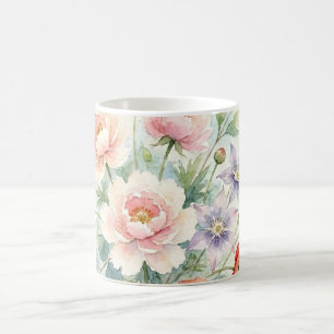 Caneca De Café Buquê de Flores Silvestres de Jardim de Campo em A