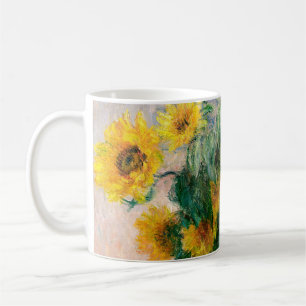Caneca De Café Buquê de girassóis por Monet Impressionist