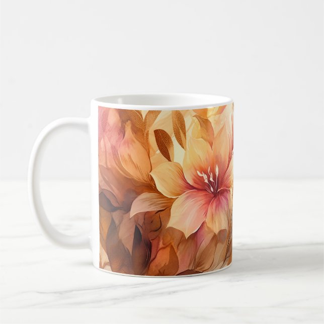 Caneca De Café Buquê de Outono (Esquerda)