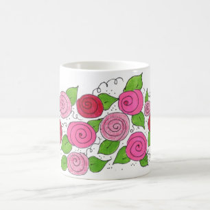 Caneca De Café Buquê de Rosas