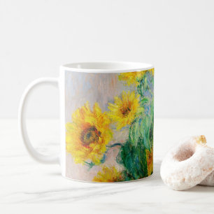 Caneca De Café Buquê de Sunflower Claude Monet