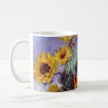 Caneca De Café Buquê de Sunflower por Claude Monet, Vintage Art<br><div class="desc">Buquê de Girassóis (1881) por Claude Monet é uma pintura impressionista de arte floral morta. Flores amarelas florescentes do jardim. Um buquê do girassol da época de verão em um vaso. Sobre o artista: Claude Monet (1840-1926) foi o fundador do movimento de pintura impressionista francês, com a maioria de suas...</div>