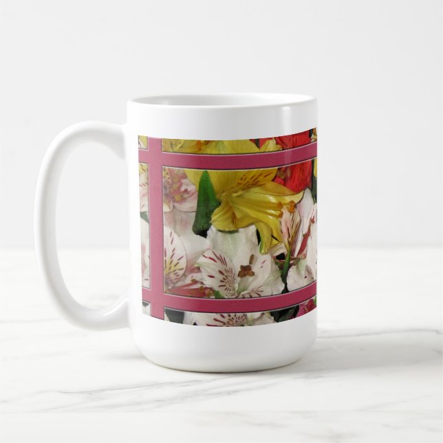 Caneca de Café Buquê Floral (Esquerda)