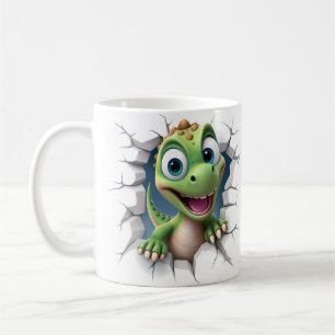 Caneca De Café Buraco de dinossauro bebê em