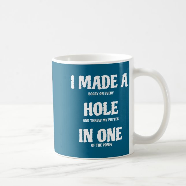 Caneca De Café Buraco de Golfe em Um Golfe Divertido  (Direita)