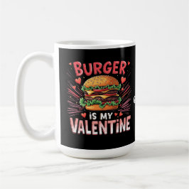 Caneca De Café Burger é meu Namorados Um Homenagem Hilário
