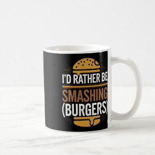 Caneca De Café Burger Esmagado Lover Grilado Cheeseburger - Parte