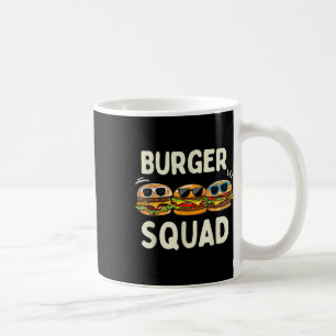 Caneca De Café Burger Squad Funny Hamburger Fast Foodie Lovers Bu