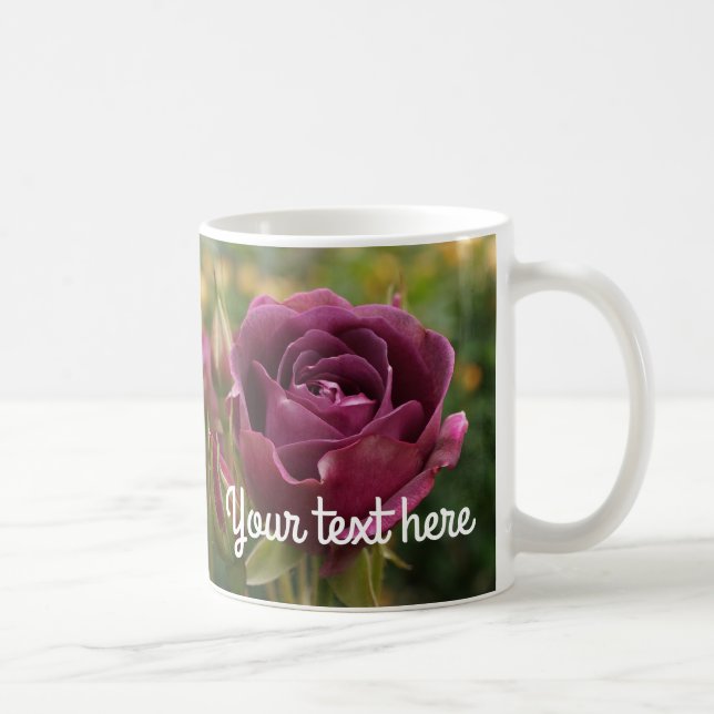 Caneca De Café Burgundy Iceberg Rosa nº 1 Mug (Direita)