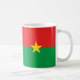 Caneca De Café Burkina Faso Bandeira Cerâmica