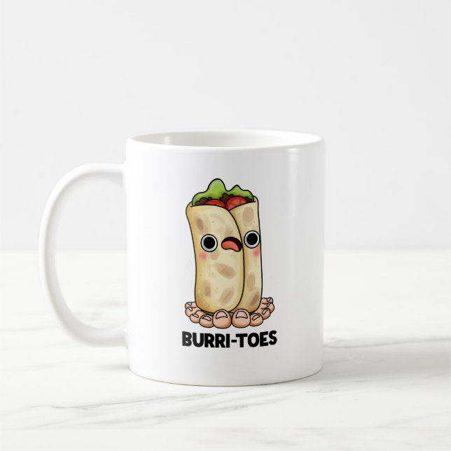 Caneca De Café Burrites Funny Burrito Pun (Esquerda)