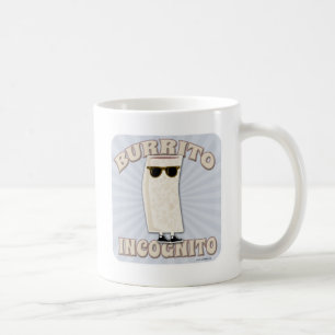 Caneca De Café Burrito em incógnito 2 tomados partido