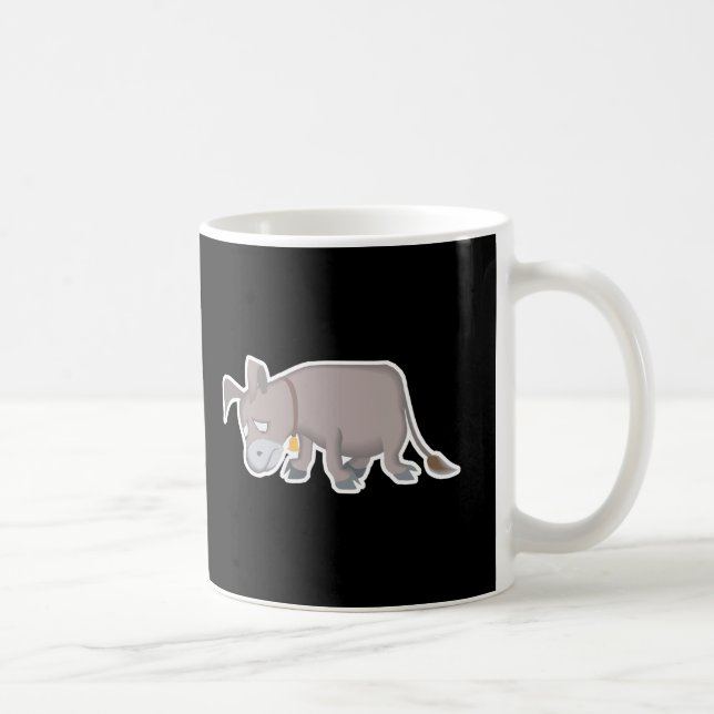 Caneca De Café burro triste (Direita)