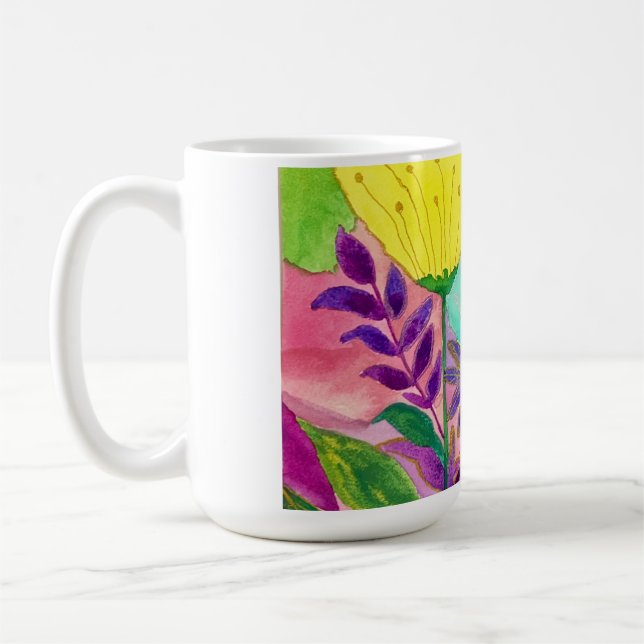 Caneca De Café Burst of Floral Joy (Esquerda)