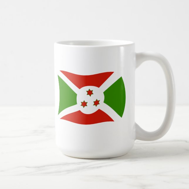 Caneca De Café Burundi Flag Mug (Direita)