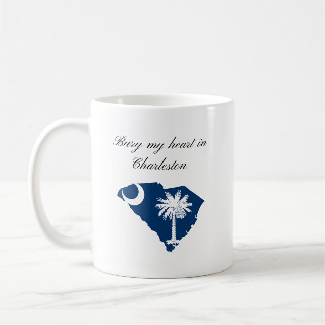Caneca De Café Bury My Heart in Charleston (Esquerda)